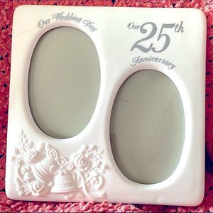 Russ 25th Anniversary Porcelain Photo Frame